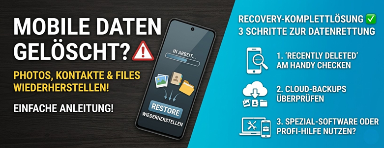 Gelöschte Daten wiederherstellen (iPhone & Android Guide)
