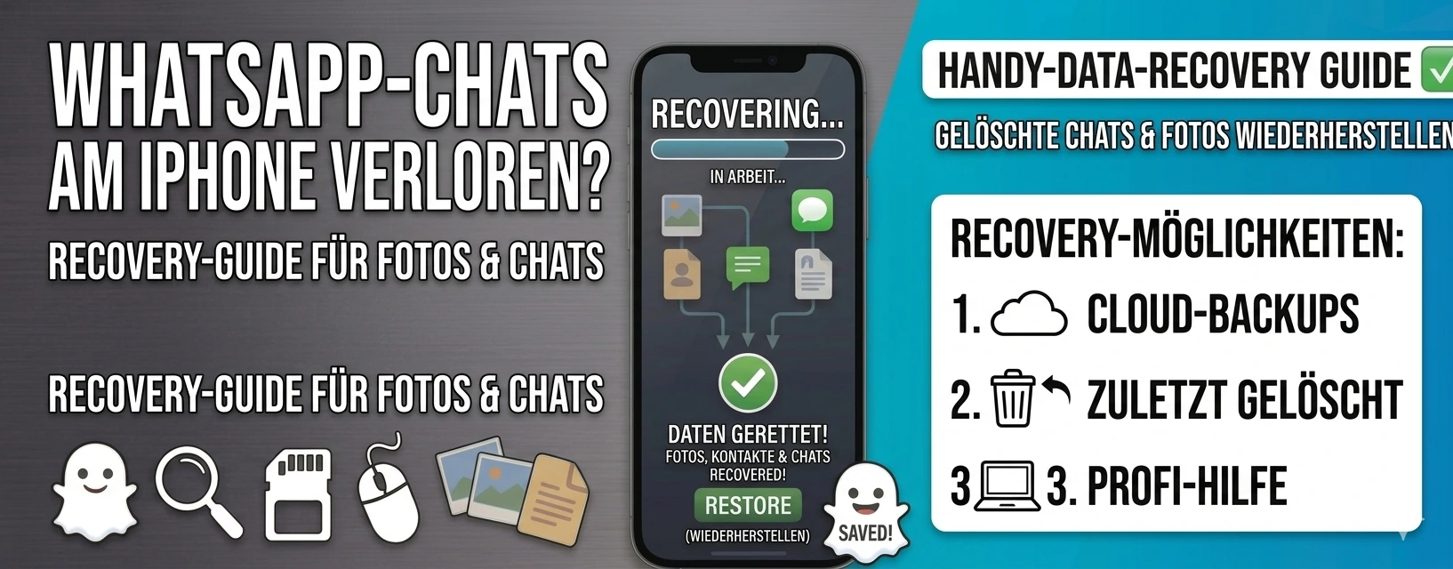 Gelöschte Daten iPhone wiederherstellen – So retten Sie verlorene iPhone-Daten einfach und sicher