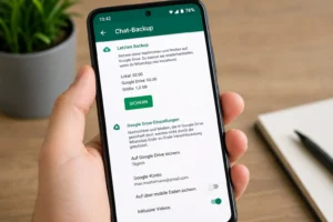 WhatsApp Backup-Einstellungen auf Android mit Google Drive Option